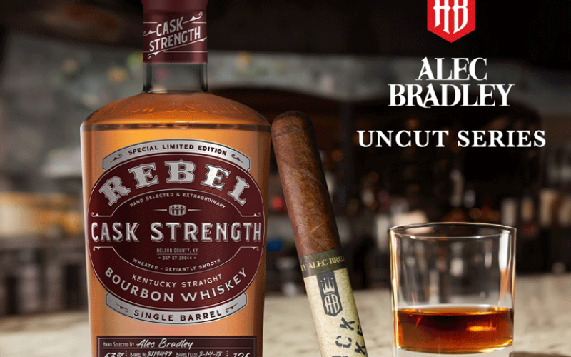 Alec Bradley lança parceria de “Uncut Series” com Rebel Bourbon